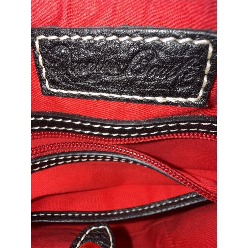 Dooney & Bourke‎ Black Ivory Purse Hobo Shoulder Bag Purse w/ Wristlet